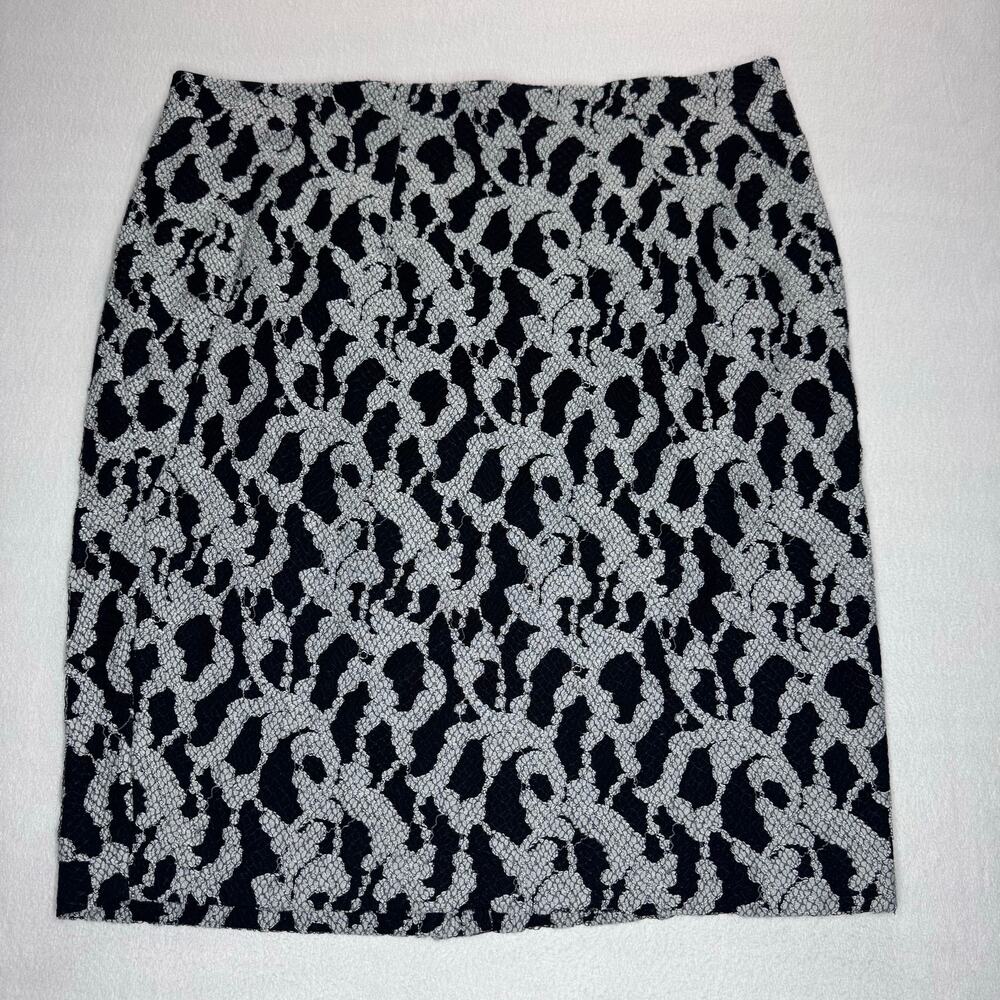 Black White Lace Lane Bryant 18 Pencil Skirt